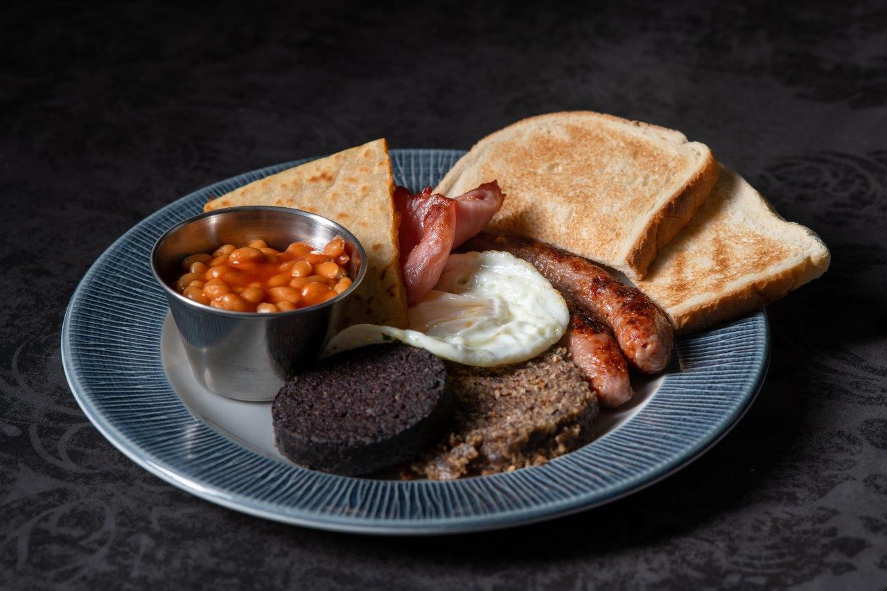 Scottish breakfast from An Talla Loch Ness Cafe