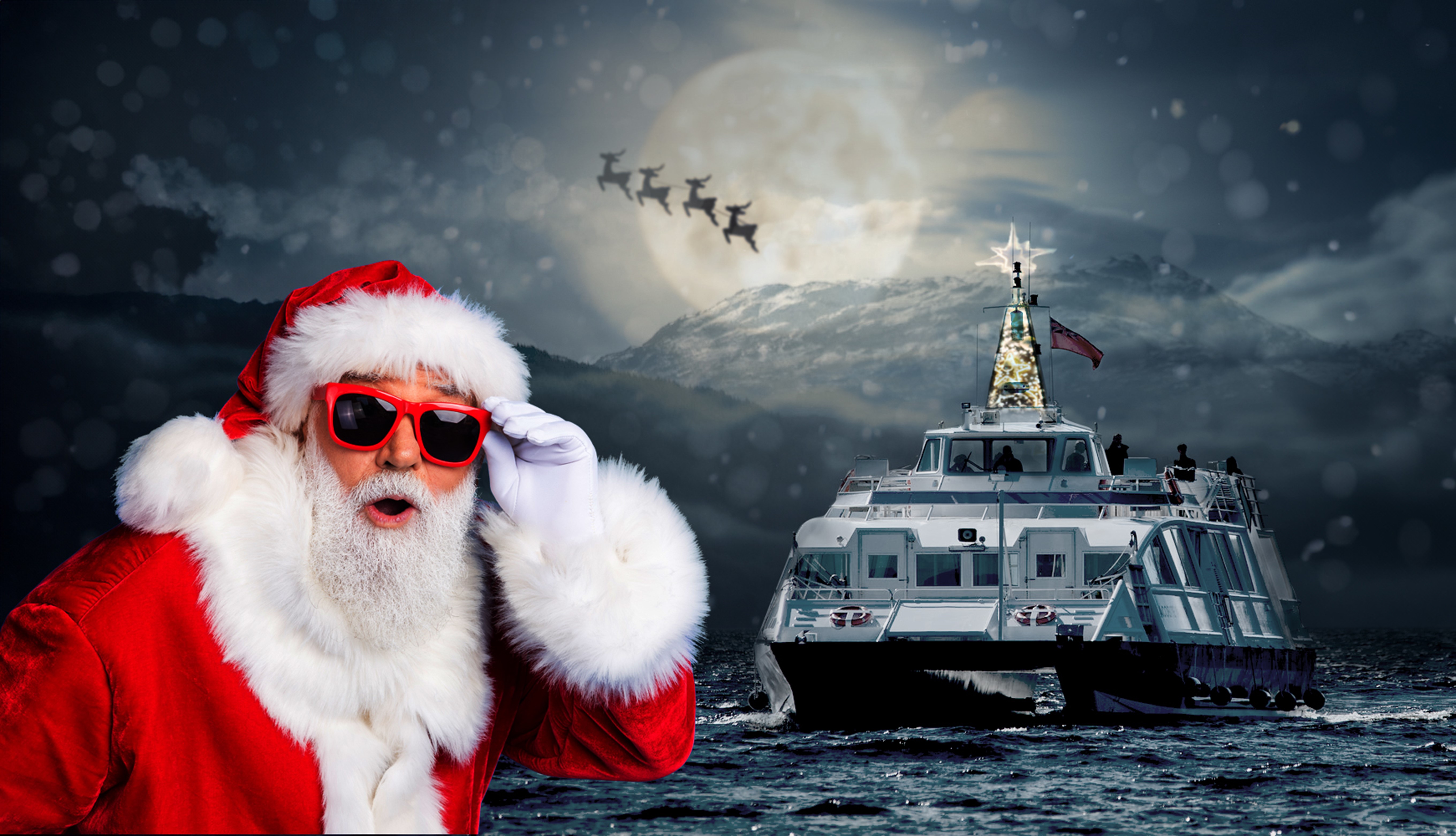 Santa Cruise on Loch Ness with Jacobite